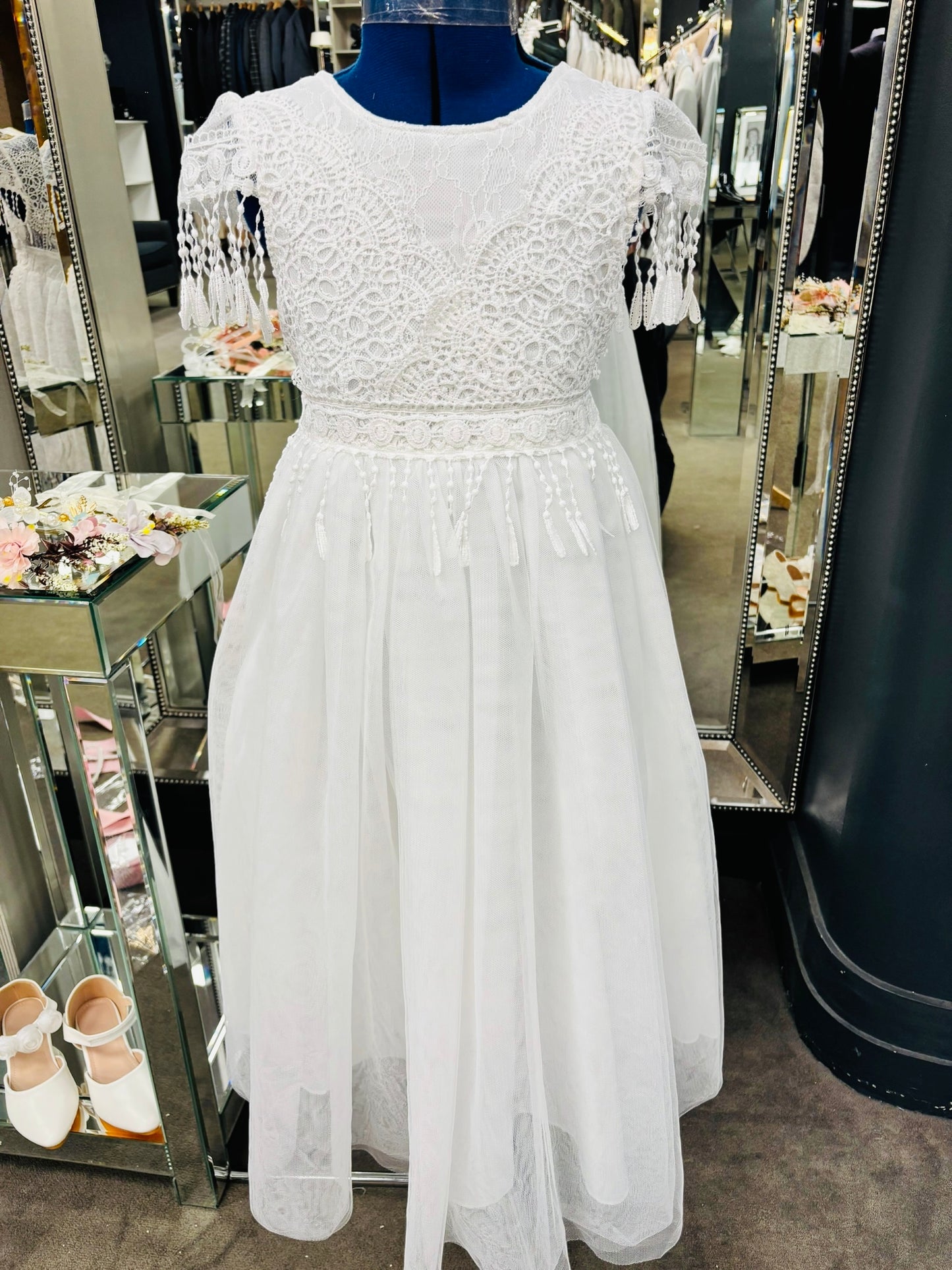 The Boho style communion dress