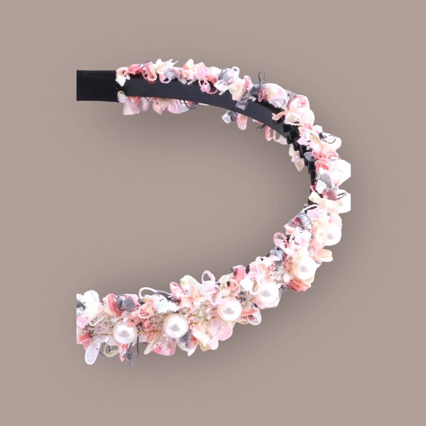 Floral and Pearl Headband