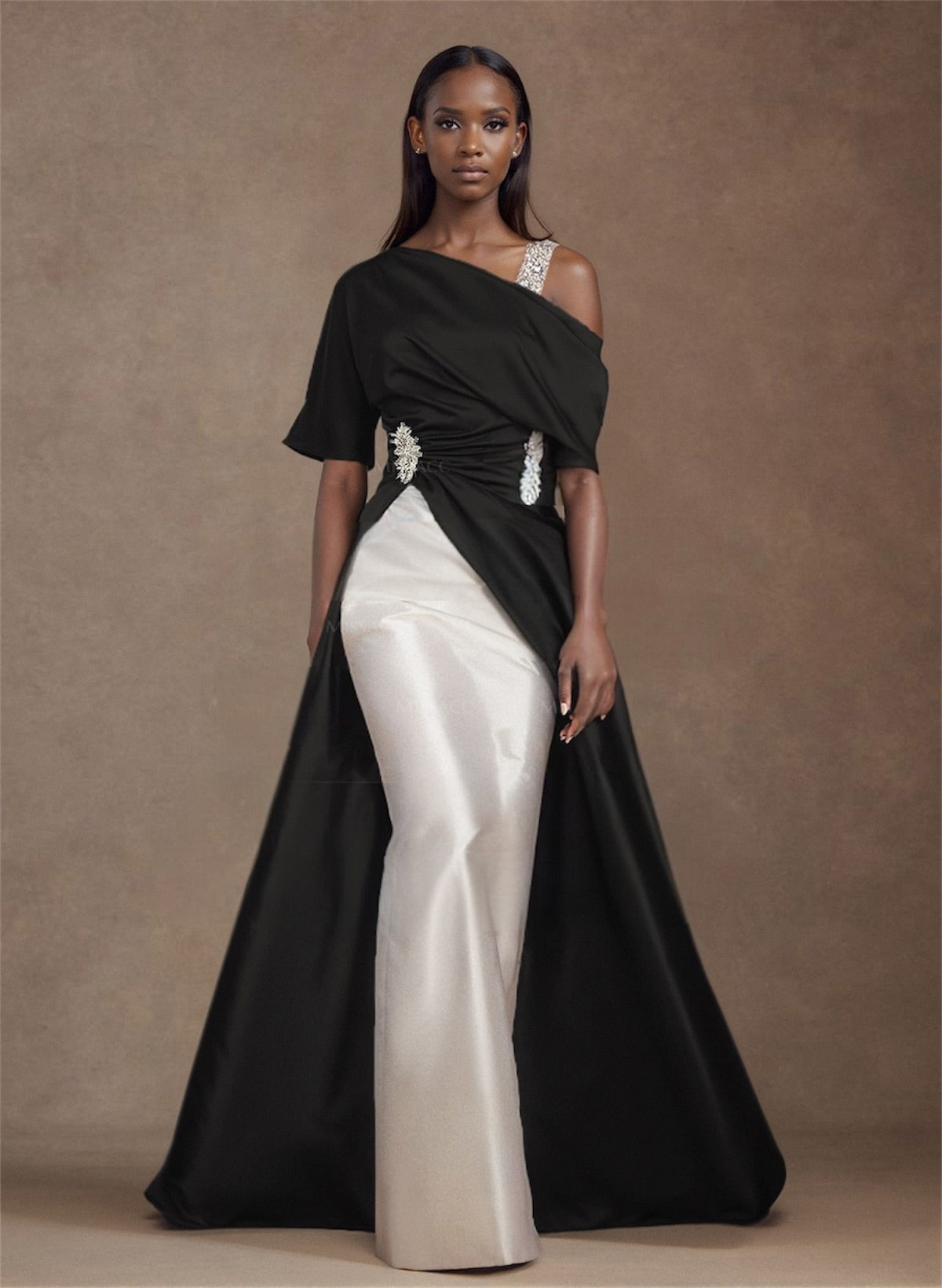 Onyx & Pearl Drape