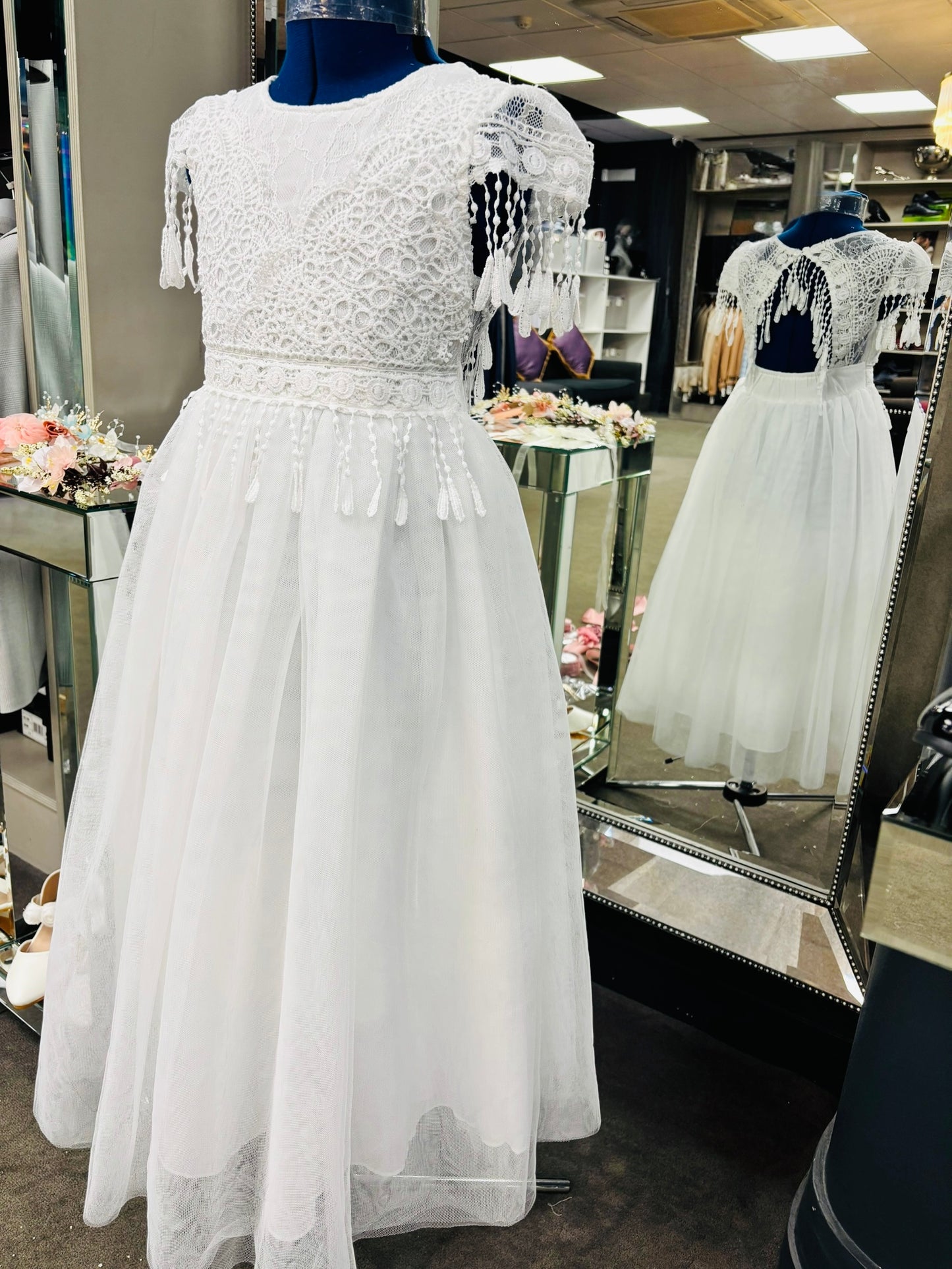 The Boho style communion dress