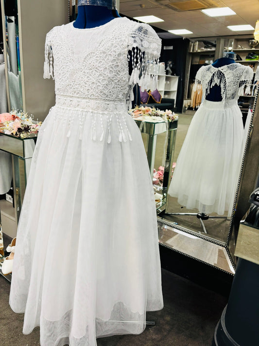 The Boho style communion dress