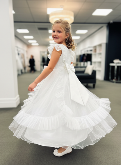 Tulle skirt communion dresses