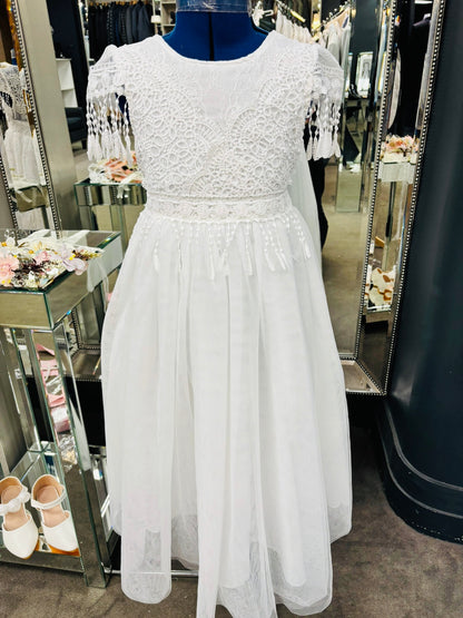 The Boho style communion dress
