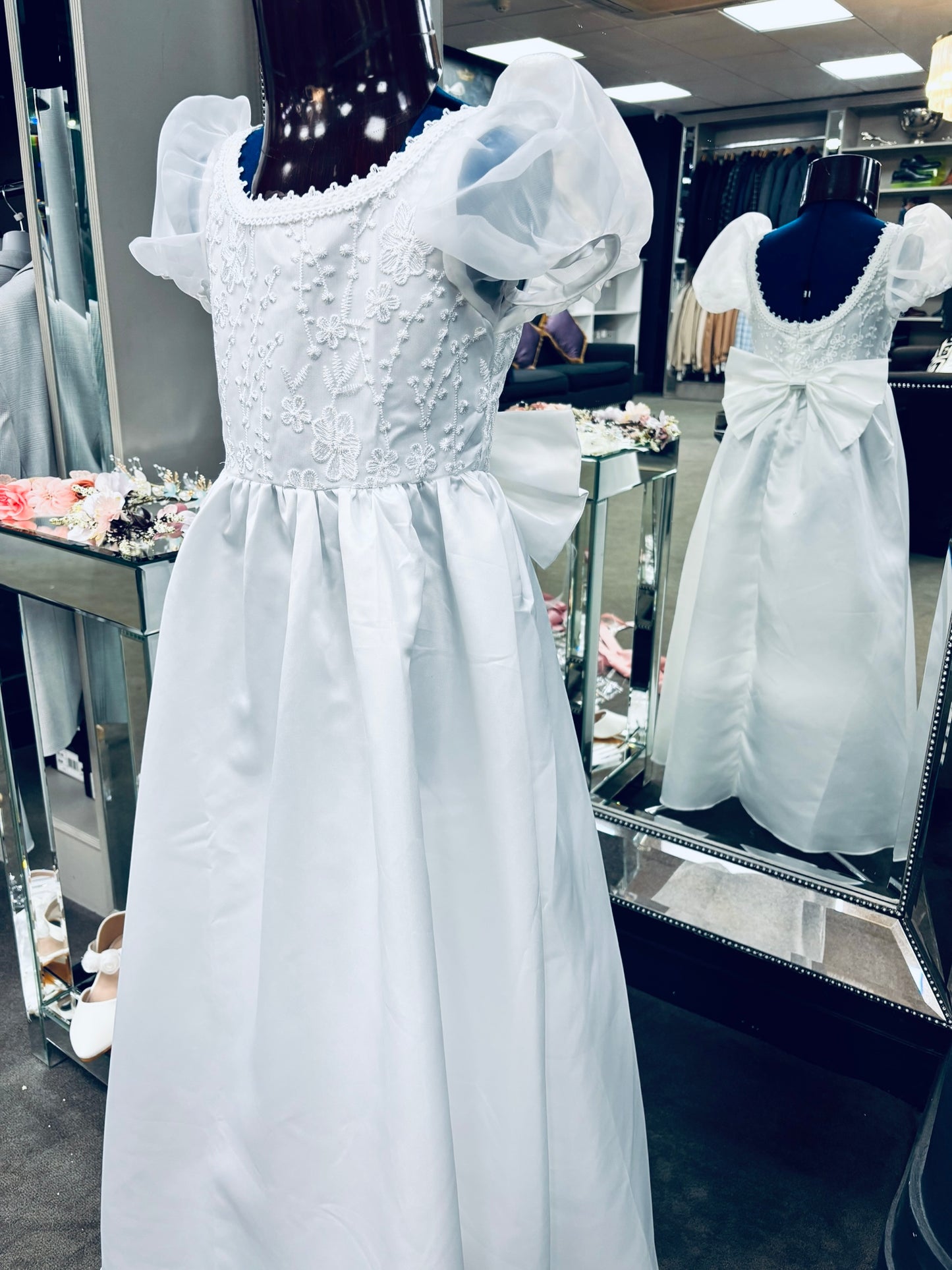 A timeless classic communion dress