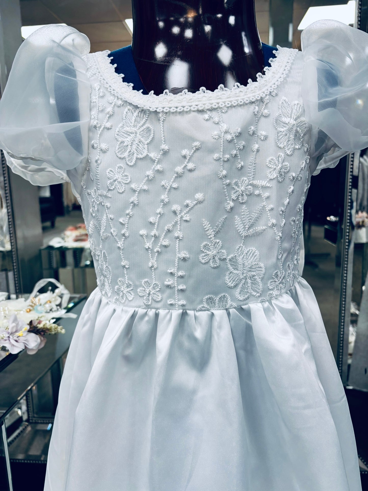 A timeless classic communion dress