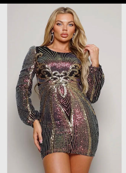 Galaxy Luxe Mini Dress