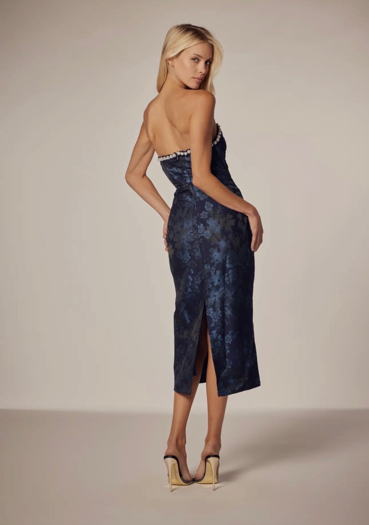 Midnight Bloom Corset Dress