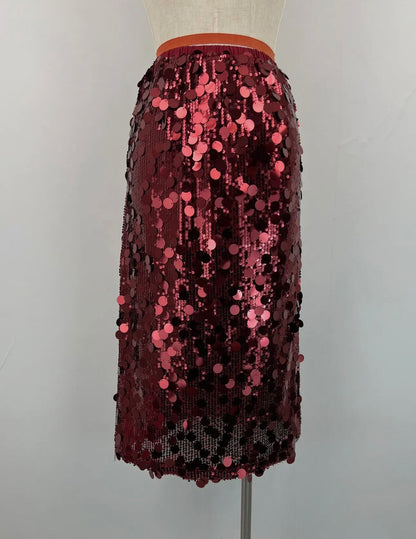 The Luxe Sequin Midi Skirt Collection