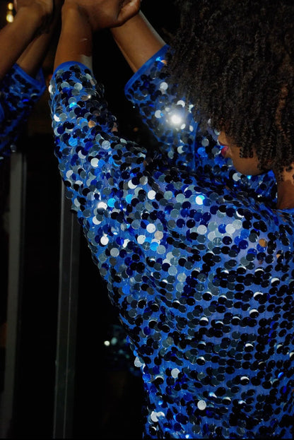 Midnight Muse Sequin Mini Dress
