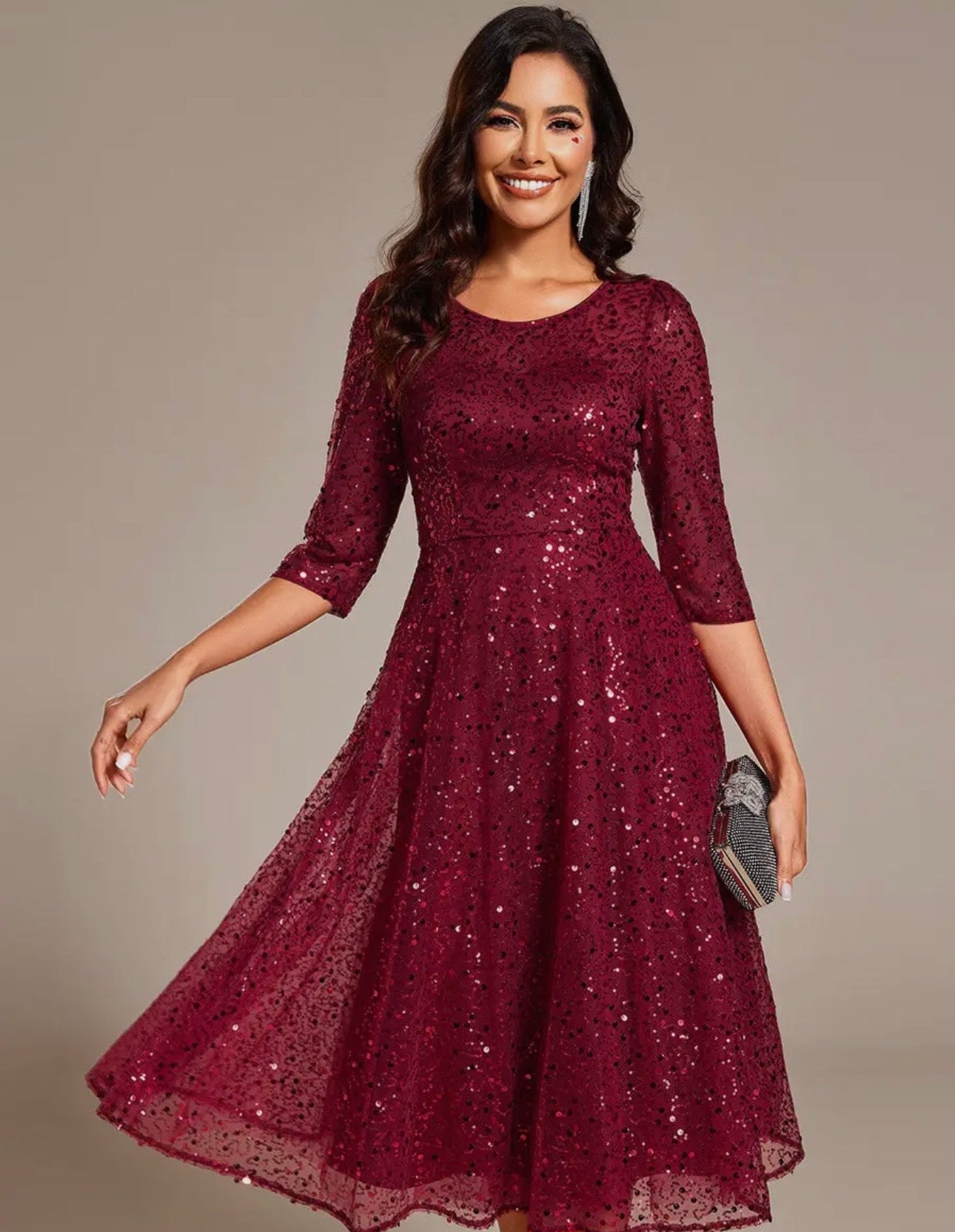 The Classic Sparkle Midi Dress