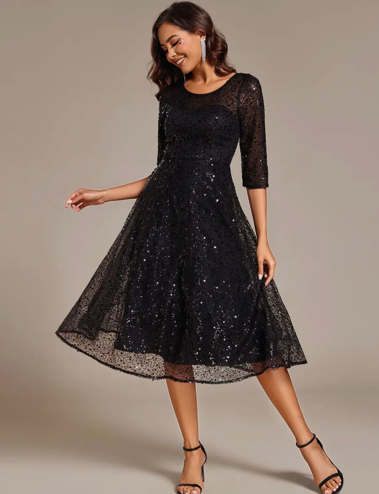 The Classic Sparkle Midi Dress