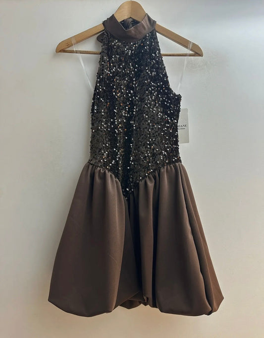 The Bubble Bow Mini Dress