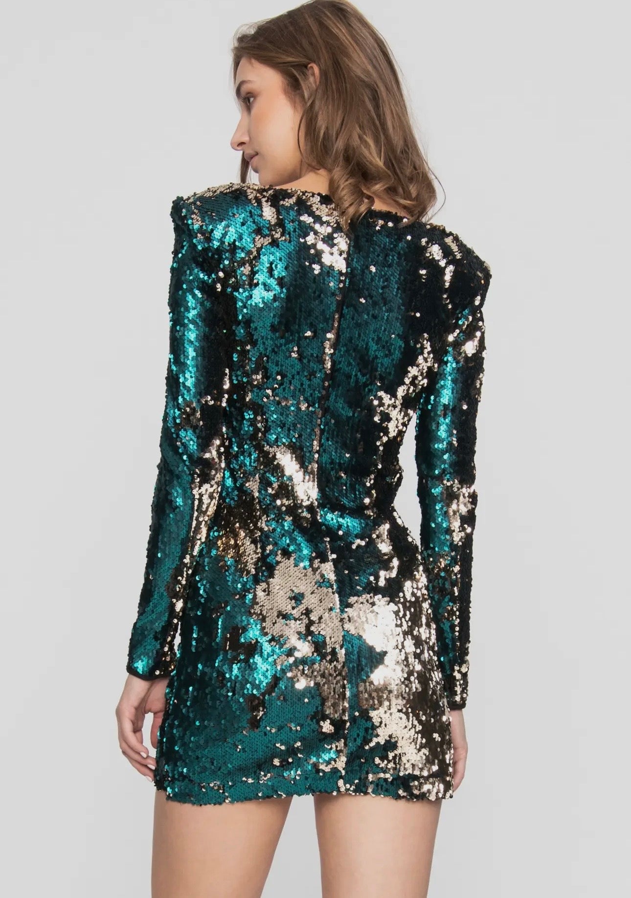 The Electric Teal Mini Dress