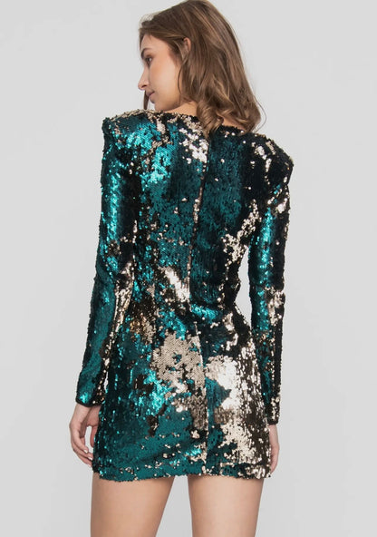 The Electric Teal Mini Dress