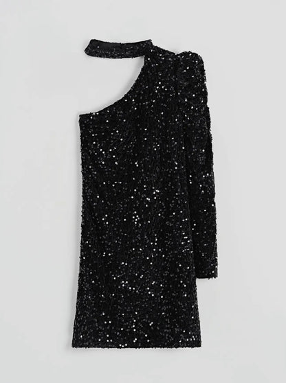 After Dark One-Shoulder Mini