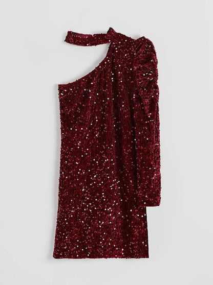 After Dark One-Shoulder Mini