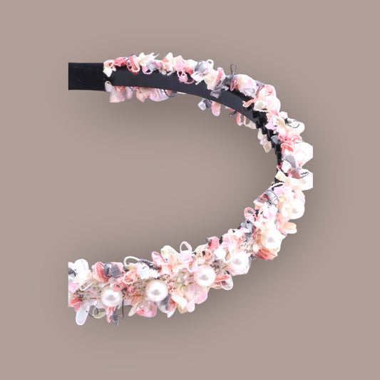 Floral and Pearl Headband